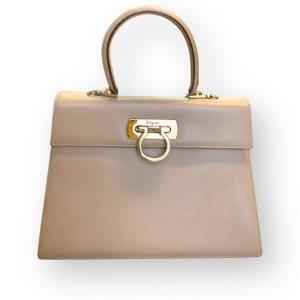 Salvatore Ferragamo Gancini Iconic Top Handle Handbag