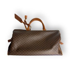 CELINE Doctor Travel Bag Macadam Brown