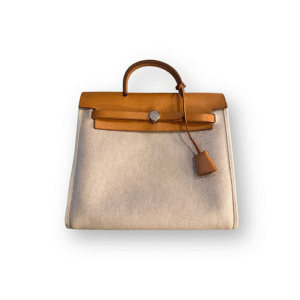 Hermès Herbag 31 Beige/Tan Coated Canvas