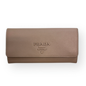 Prada Saffiano Long Flap Wallet