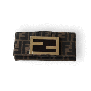 FENDI Zucca Canvas Long Wallet