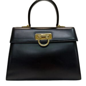 Salvatore Ferragamo Gancini Iconic Top Handle Handbag