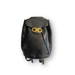 Salvatore Ferragamo Gancini Backpack Black