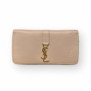 Saint Laurent Zip Long Wallet Pink