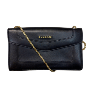 BVLGARI Black leather Clutch Bag