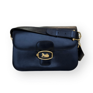 CELINE Black Horse Carriage Crossbody