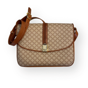 Celine Triomphe Macadam Beige Shoulder Bag